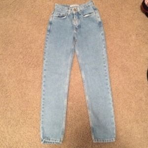 American Apparel high waisted petite jeans