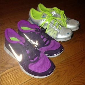Two Pairs Nike sneakers size 7.5