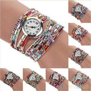 Woman exotic multi-layers colorful beads