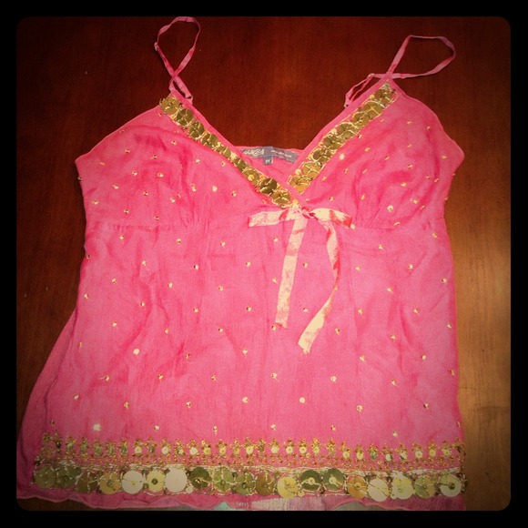 Hale Bob Sequin Tank Top
