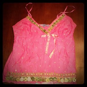 Hale Bob Sequin Tank Top