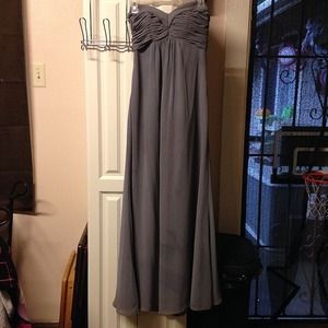Grey prom dress