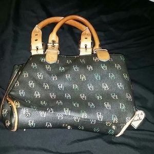Dooney & Bourke Black logo satchel
