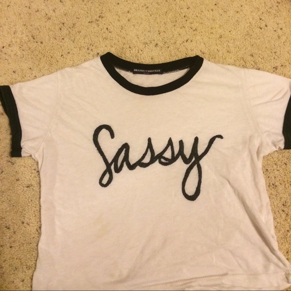 Brandy melville sassy crop