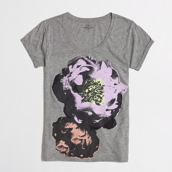 NWT J crew flower tee