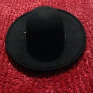 Black Wide Brim Hat