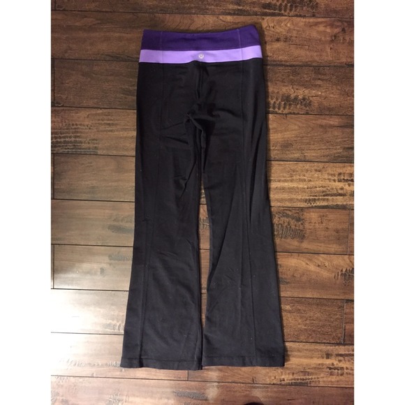 Purple reversible Lululemon groove yoga  pants