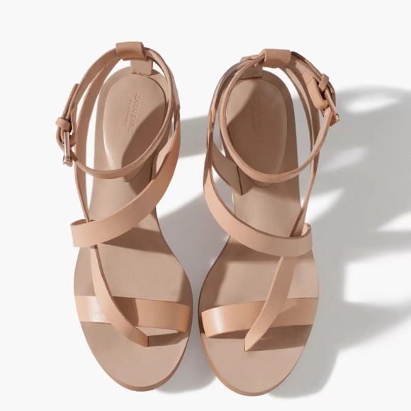Zara Nude Heeled Sandals (size6)