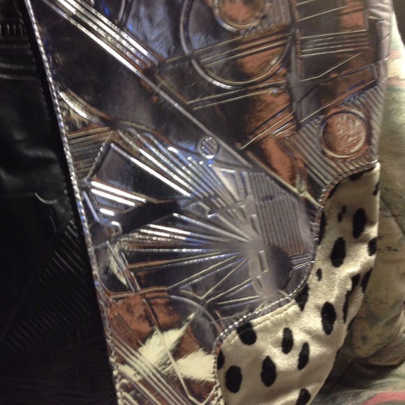 Wild&Crazy Gold, Black, Silver & Animal Print Tote - Picture 3 of 4