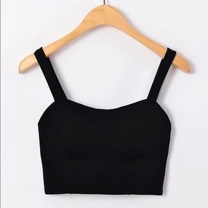 Padded black bralette