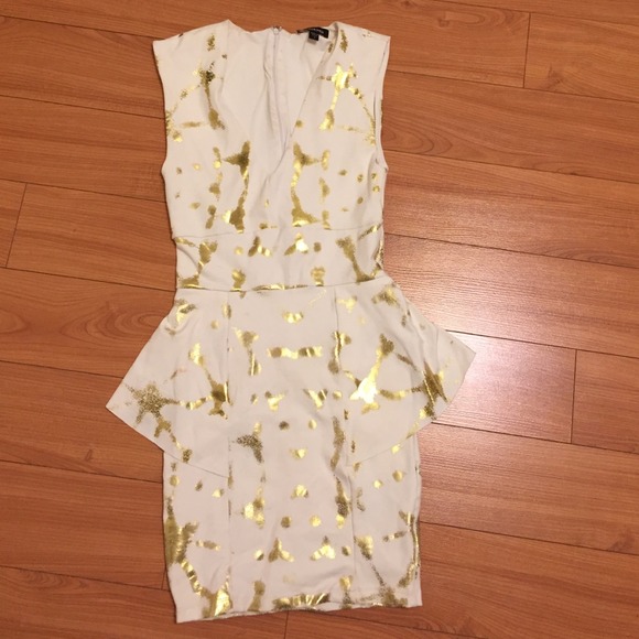 bebe peplum dress