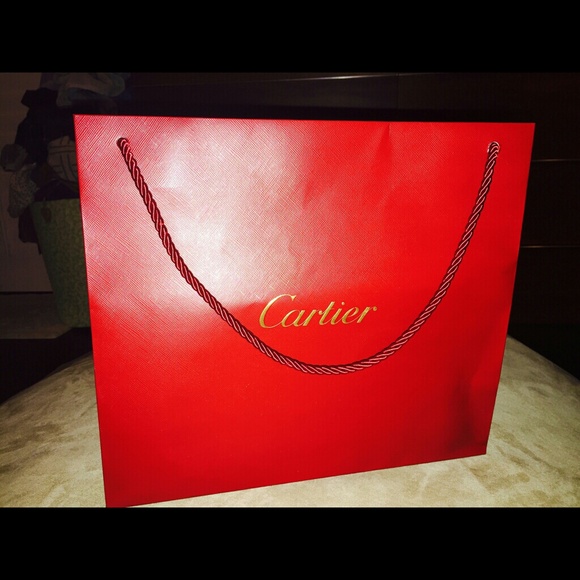 Authentic Cartier shopping bag