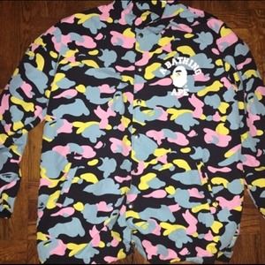 *SOLD* Cotton candy camo Bape jacket