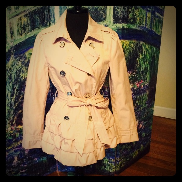 Express tiered trench coat