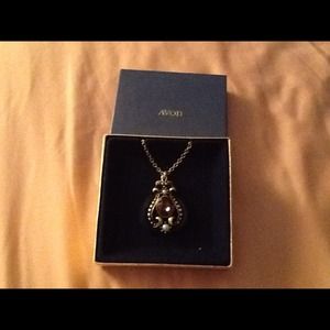 Amethyst Pendant with tiny Pearls