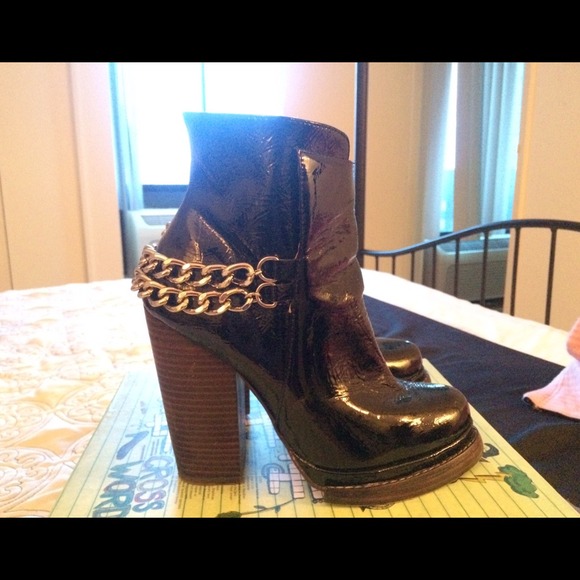 Leather booties