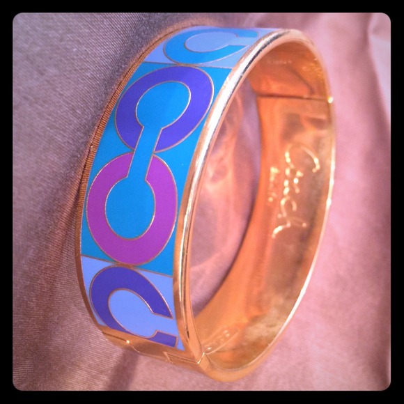 Coach hinged bangle bracelet