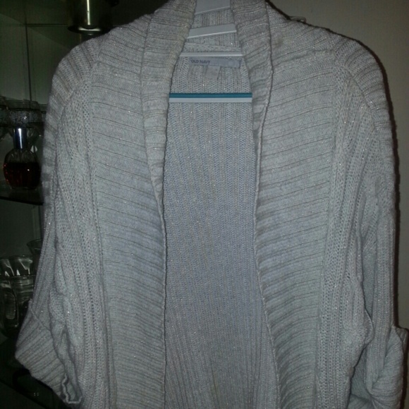 Grey old navy heavy cardigan sweater