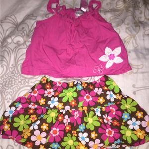 Baby Tank top and skirt 12m