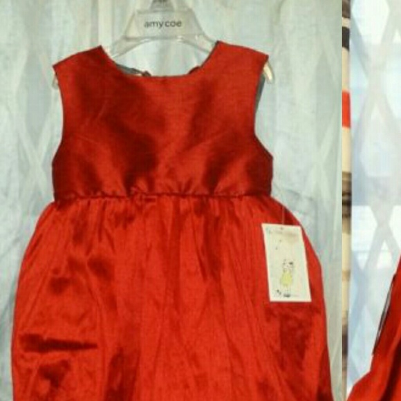 Brand New infant red dress by La petite couture