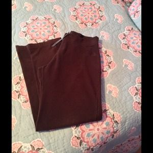 North Face women's fleece pants- brown & size M