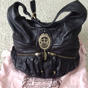 Juicy Couture black leather bag