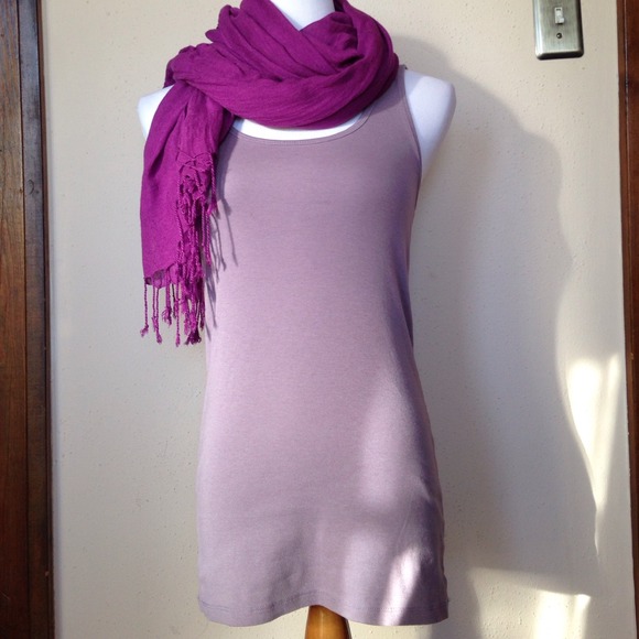 🚫SOLD🚫 Tank and Pashmina Scarf with Fringe