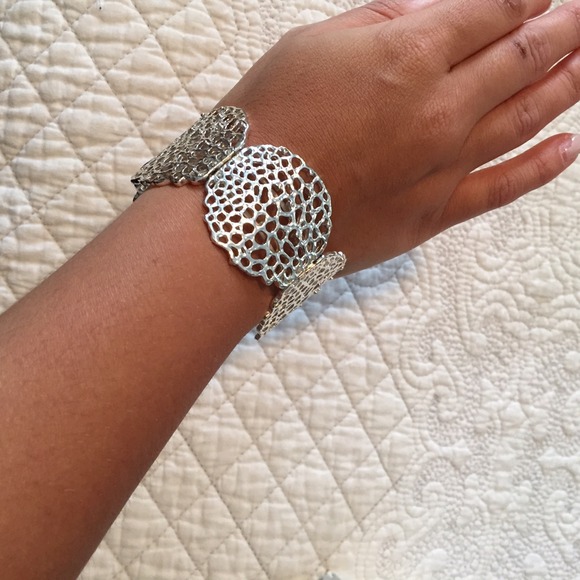 Silver chunky bracelet