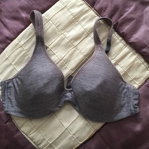 Grey bra.