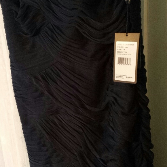 Navy cocktail dress with rhinestone detail - Picture 3 of 4