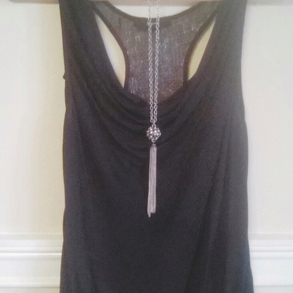 Sequined Razorback Top - Picture 2 of 3