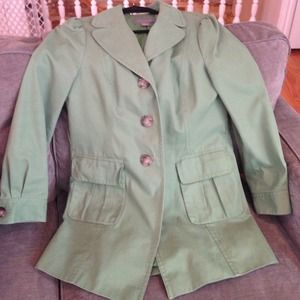 Ann Taylor Rain Jacket. Beautiful Spring Green