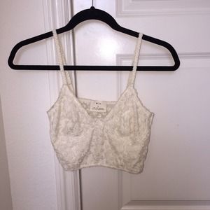 Urban outfitters floral crop bustier