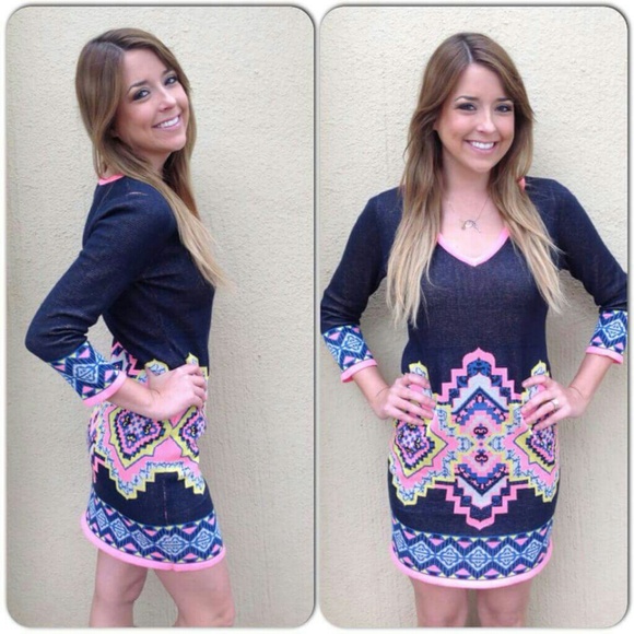 Tribal Sweater Dress
