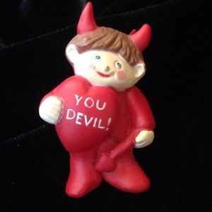 "You devil" valentines pin