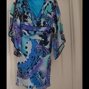 STUNNING DRESS! Butterfly Print! by Boston Proper