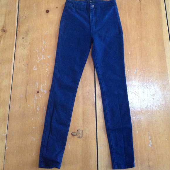 Forever 21 high waisted dark wash jeans