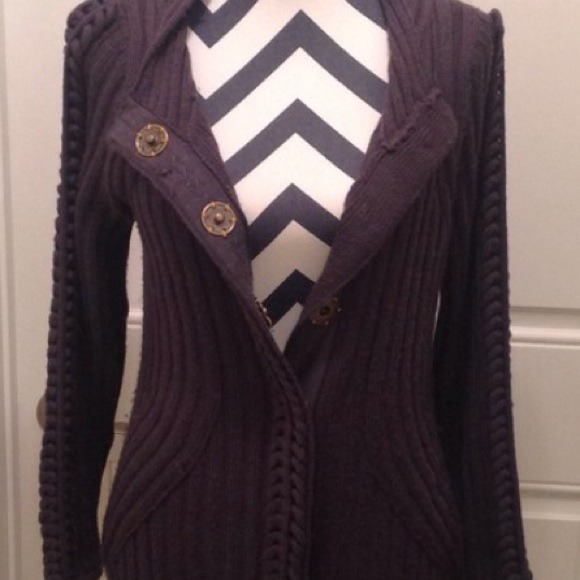 Military inspired Anthro sweater