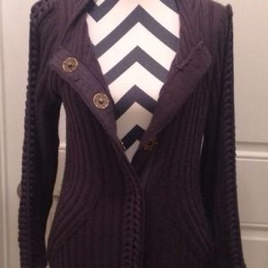 Military inspired Anthro sweater