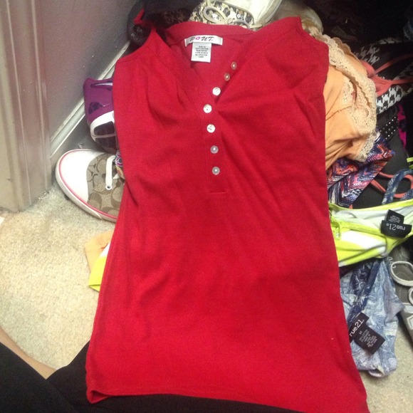 Red tank top