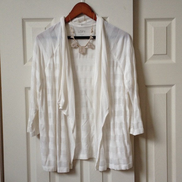 LOFT 3/4 sleeve light weight open cardi