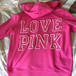 PINK Zip Up Hoodie