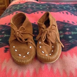 Minnetonka Beaded Ankle Boots