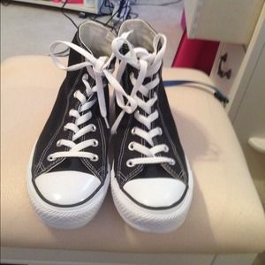 EUC Black Hightop Converse