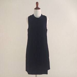 Tnley Road Navy Mock Neck Shift Dress