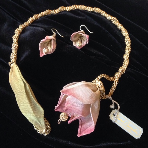 Sarah Cavender Metalworks, necklace & earring set