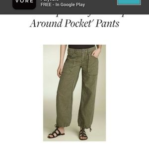 New! Free People Linen/Cotton 'Aladdin' Pants