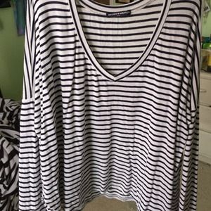Oversized Brandy Melville Striped Shirt