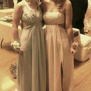 Blue size 6 prom dress