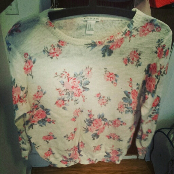 Floral sweater